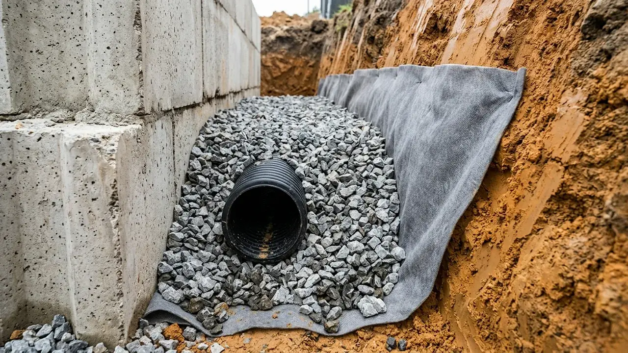 Retaining Wall Drainage & Subsoil Systems on a Brisbane residential block