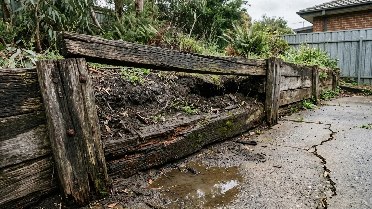 Retaining Wall Repairs & Replacement on a Brisbane residential block